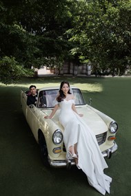 唯美浪漫韩系汽车婚纱摄影精美图片