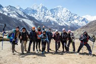 珠穆朗玛峰登山团队写真图片大全