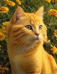 可爱黄色小猫咪摄影写真高清图片