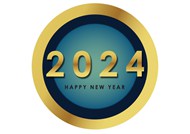 2024年新年创意数字设计图片下载