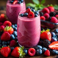 蓝莓桑葚草莓果汁饮料写真图片大全