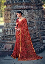印度雪纺纱丽美女摄影写真高清图片