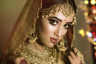 印度新娘美女时尚新娘妆容写真图片大全