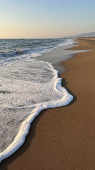 希腊海边沙滩海浪写真图片大全