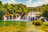 克罗地亚山水自然瀑布风景写真精美图片