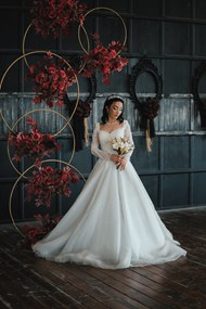 唯美欧美新娘白色婚纱摄影写真高清图片