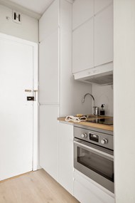 厨房白色橱柜蒸烤箱写真图片