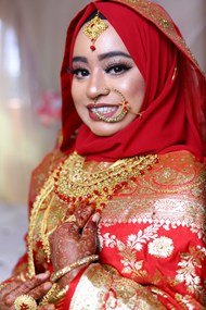 围着头巾的印度新娘美女精美图片