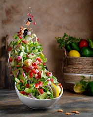健康养生减脂蔬菜沙拉写真高清图片