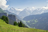 瑞士连绵雪域高山风光写真精美图片