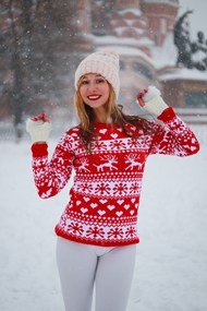 冬季雪天雪景欧美美女摄影写真图片大全