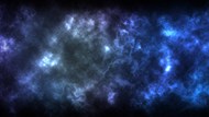 蓝色星空星系星云写真图片
