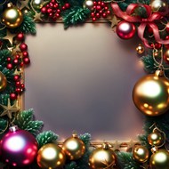 圣诞节装饰框写真精美图片