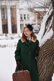 冬季氛围感俄罗斯美女摄影精美图片