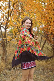 秋天户外乌克兰美女摄影写真图片