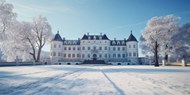 冬季欧式城堡建筑写真高清图片