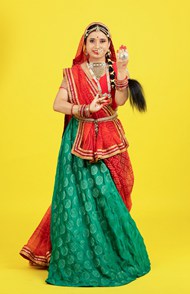 美丽印度传统服饰妆容美女摄影图片下载