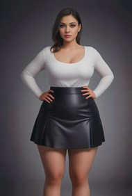 欧美大码微胖美女人体摄影艺术写真图片