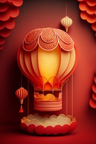 中国元宵节创意花灯设计图片下载