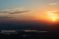 黄昏西湖日暮黄昏美景写真图片