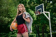 篮球场篮球宝贝美女摄影写真精美图片