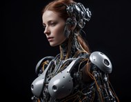 3D人工智能机器人美女模型精美图片