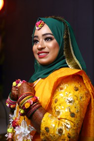 印度新娘人物肖像写真高清图片