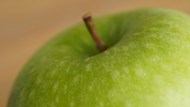 绿色苹果微距特写写真精美图片