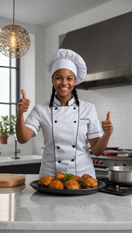 欧美黑人厨师美女写真图片大全