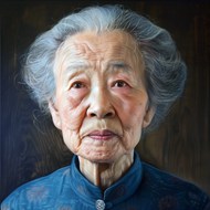 亚洲苍老发白老太太人物肖像写真图片大全