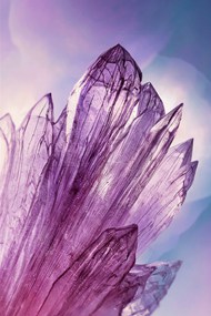 紫色水晶岩石局部写真图片下载