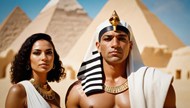 埃及金字塔情侣合影精美图片