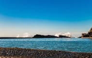 蓝天白云海滩大海风光写真精美图片