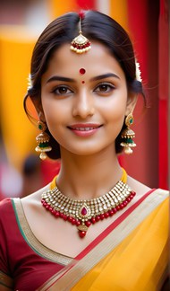 印度传统服饰少女美女写真图片下载