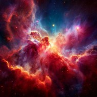 色彩斑斓宇宙星云写真高清图片