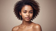 非洲黑人美女性感香肩写真高清图片
