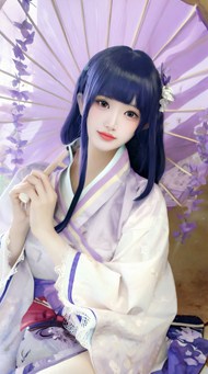 日本和服美女撑伞摄影高清图片