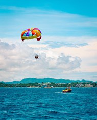 风筝冲浪运动写真图片下载