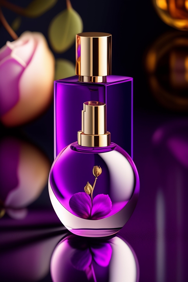  紫色香水瓶香水图片下载 
