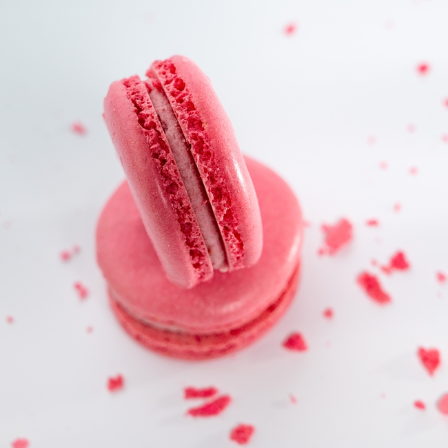  粉色马卡龙甜品美食写真精美图片 