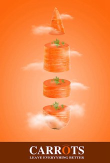 胡萝卜蔬菜广告PSD图片