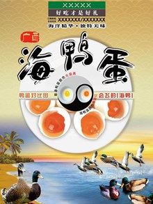 广西特产海鸭蛋PSD图片