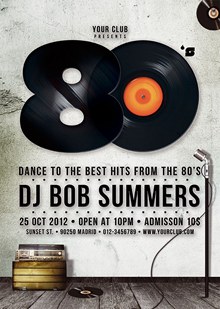 酒吧DJ音乐海报PSD图片