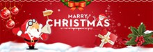 淘宝天猫2016圣诞节英语海报分层素材