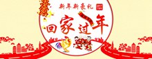 淘宝天猫2017鸡年新年春节回家过年促销海报psd下载
