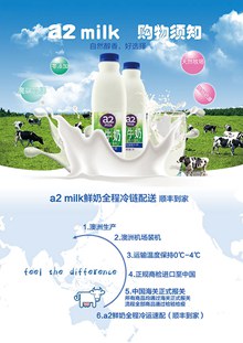 进口牛奶宣传单免费psd图片