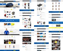 汽车零配件主题网站设计源文件psd分层素材
