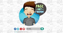 卡通404错误界面psd免费下载