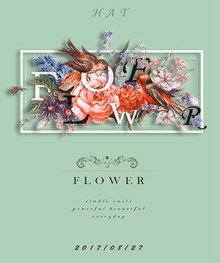 FLOWER小清新海报psd免费下载