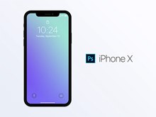 iPhoneX产品样机模板psd免费下载